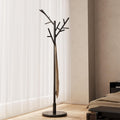 Coat Rack,Solid Wood Coat Rack Freestanding with 12 Hooks,Coat tree freestanding 3 Adjustable Heights for coat, Hats, Handbags，Coat Stand for Entryway,Bedroom (Walnut)